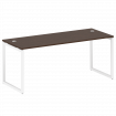 Metal System Quattro Стол письменный на О-образном м/к 40БО.СП-5 Венге Цаво/Металл Белый 1800*720*75
