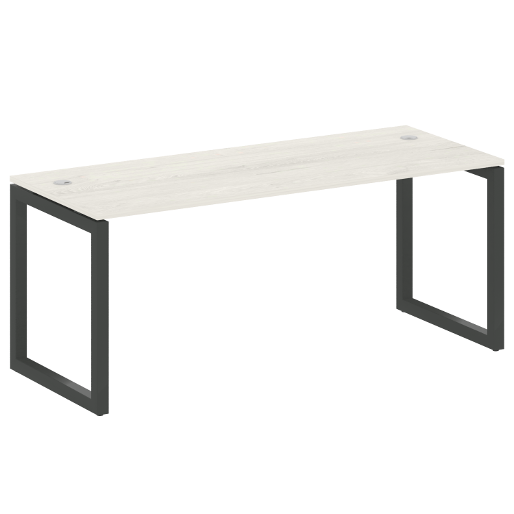 Metal System Quattro Стол письменный на О-образном м/к 50БО.СП-5 Дуб Наварра/Металл Антрацит 1800*72