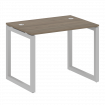 Metal System Quattro Стол письменный на О-образном м/к 50БО.СП-1 Вяз Благородный/Металл Серый 1000*7