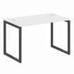 Metal System Quattro Стол письменный на О-образном м/к 40БО.СП-2 Белый/Металл Антрацит 1200*720*750