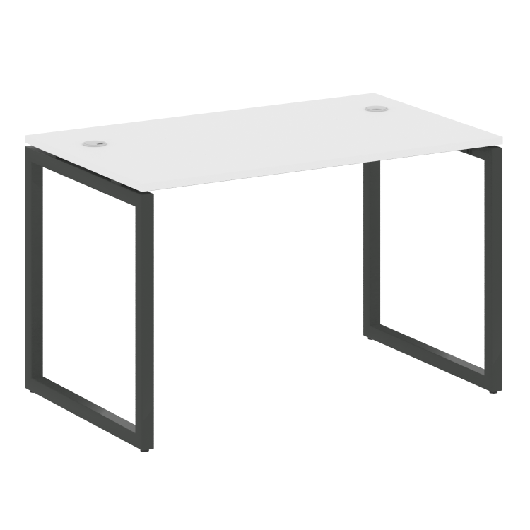 Metal System Quattro Стол письменный на О-образном м/к 40БО.СП-2 Белый/Металл Антрацит 1200*720*750