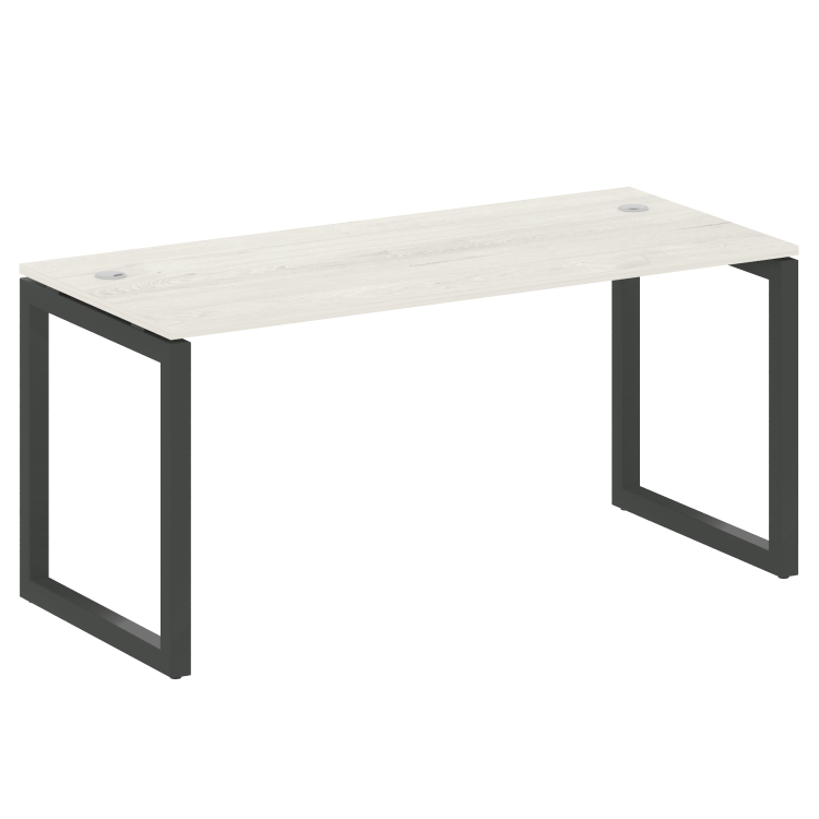 Metal System Quattro Стол письменный на О-образном м/к 50БО.СП-4 Дуб Наварра/Металл Антрацит 1600*72
