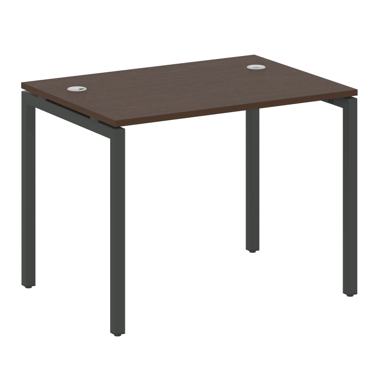 Metal System Quattro Стол письменный на П-образном м/к 40БП.СП-1 Венге Цаво/Металл Антрацит 1000*720