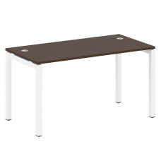 Metal System Quattro Стол письменный на П-образном м/к 50БП.СП-3 Венге Цаво/Металл Белый 1400*720*75