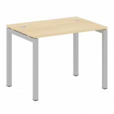 Metal System Quattro Стол письменный на П-образном м/к 50БП.СП-1 Акация Лорка/Металл Серый 1000*720*