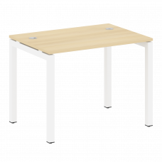 Metal System Quattro Стол письменный на П-образном м/к 50БП.СП-1 Акация Лорка/Металл Белый 1000*720*