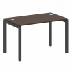 Metal System Quattro Стол письменный на П-образном м/к 50БП.СП-2 Венге Цаво/Металл Антрацит 1200*720
