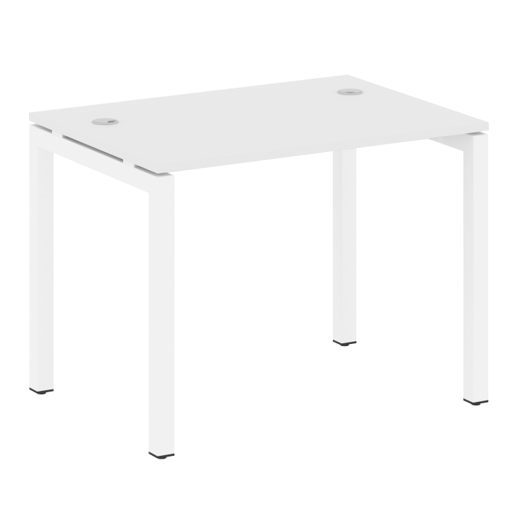 Metal System Quattro Стол письменный на П-образном м/к 50БП.СП-1 Белый/Металл Белый 1000*720*750