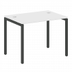 Metal System Quattro Стол письменный на П-образном м/к 40БП.СП-1 Белый/Металл Антрацит 1000*720*750