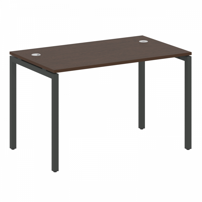 Метал Систем Куатро Стол письменный на П-образном м/к 40БП.СП-2 Венге Цаво/Металл Антрацит 1200*720*