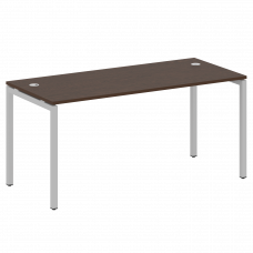 Metal System Quattro Стол письменный на П-образном м/к 40БП.СП-4 Венге Цаво/Металл Серый 1600*720*75