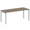Metal System Quattro Стол письменный на П-образном м/к 50БП.СП-5 Вяз Благородный/Металл Серый 1800*7