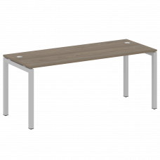 Metal System Quattro Стол письменный на П-образном м/к 50БП.СП-5 Вяз Благородный/Металл Серый 1800*7