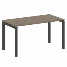 Metal System Quattro Стол письменный на П-образном м/к 50БП.СП-3 Вяз Благородный/Металл Антрацит 140