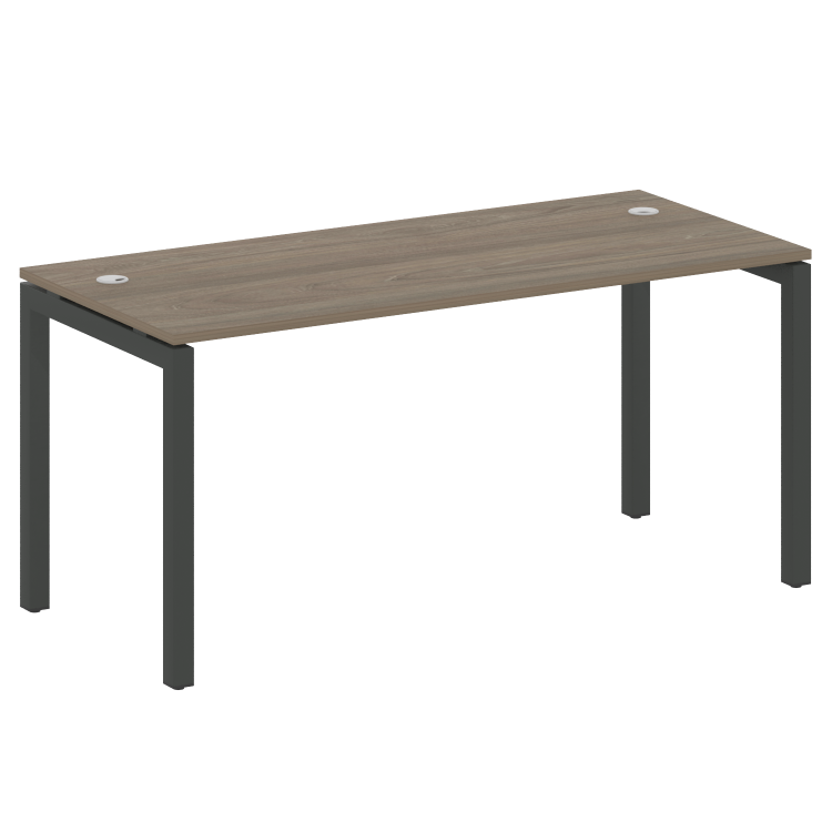 Metal System Quattro Стол письменный на П-образном м/к 50БП.СП-4 Вяз Благородный/Металл Антрацит 160