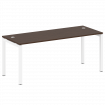 Metal System Quattro Стол письменный на П-образном м/к 50БП.СП-5 Венге Цаво/Металл Белый 1800*720*75