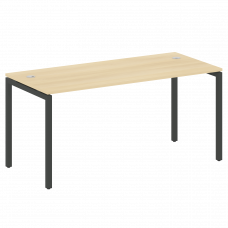 Metal System Quattro Стол письменный на П-образном м/к 40БП.СП-4 Акация Лорка/Металл Антрацит 1600*7