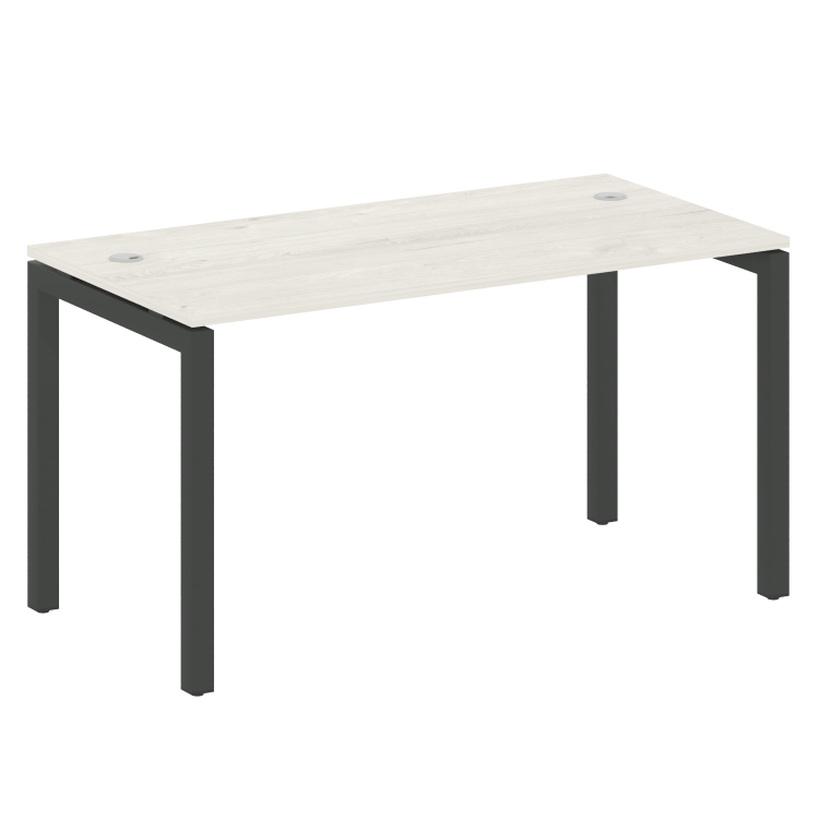 Metal System Quattro Стол письменный на П-образном м/к 50БП.СП-3 Дуб Наварра/Металл Антрацит 1400*72