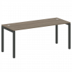 Metal System Quattro Стол письменный на П-образном м/к 50БП.СП-5 Вяз Благородный/Металл Антрацит 180