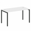 Metal System Quattro Стол письменный на П-образном м/к 40БП.СП-3 Белый/Металл Антрацит 1400*720*750