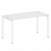 Metal System Quattro Стол письменный на П-образном м/к 50БП.СП-3 Белый/Металл Белый 1400*720*750