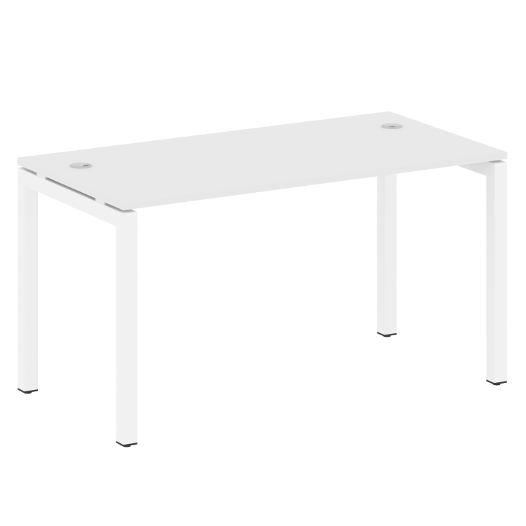 Metal System Quattro Стол письменный на П-образном м/к 50БП.СП-3 Белый/Металл Белый 1400*720*750