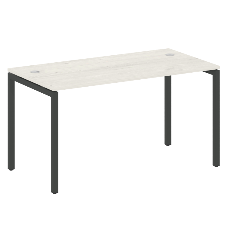 Metal System Quattro Стол письменный на П-образном м/к 40БП.СП-3 Дуб Наварра/Металл Антрацит 1400*72