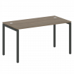 Metal System Quattro Стол письменный на П-образном м/к 40БП.СП-3 Вяз Благородный/Металл Антрацит 140