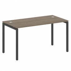 Metal System Quattro Стол письменный на П-образном м/к 40БП.СП-3 Вяз Благородный/Металл Антрацит 140