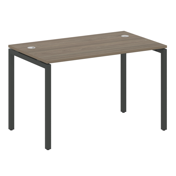 Metal System Quattro Стол письменный на П-образном м/к 40БП.СП-2 Вяз Благородный/Металл Антрацит 120