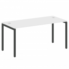 Metal System Quattro Стол письменный на П-образном м/к 40БП.СП-4 Белый/Металл Антрацит 1600*720*750