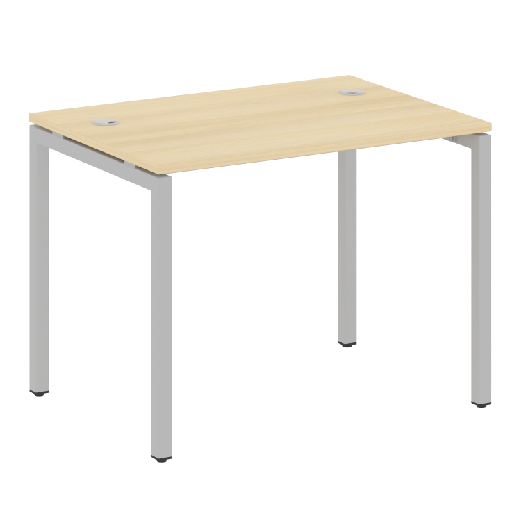 Metal System Quattro Стол письменный на П-образном м/к 40БП.СП-1 Акация Лорка/Металл Серый 1000*720*