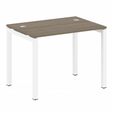 Metal System Quattro Стол письменный на П-образном м/к 50БП.СП-1 Вяз Благородный/Металл Белый 1000*7