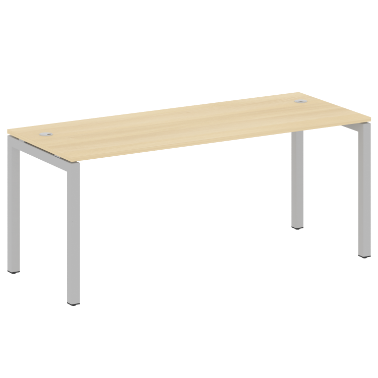 Metal System Quattro Стол письменный на П-образном м/к 50БП.СП-5 Акация Лорка/Металл Серый 1800*720*