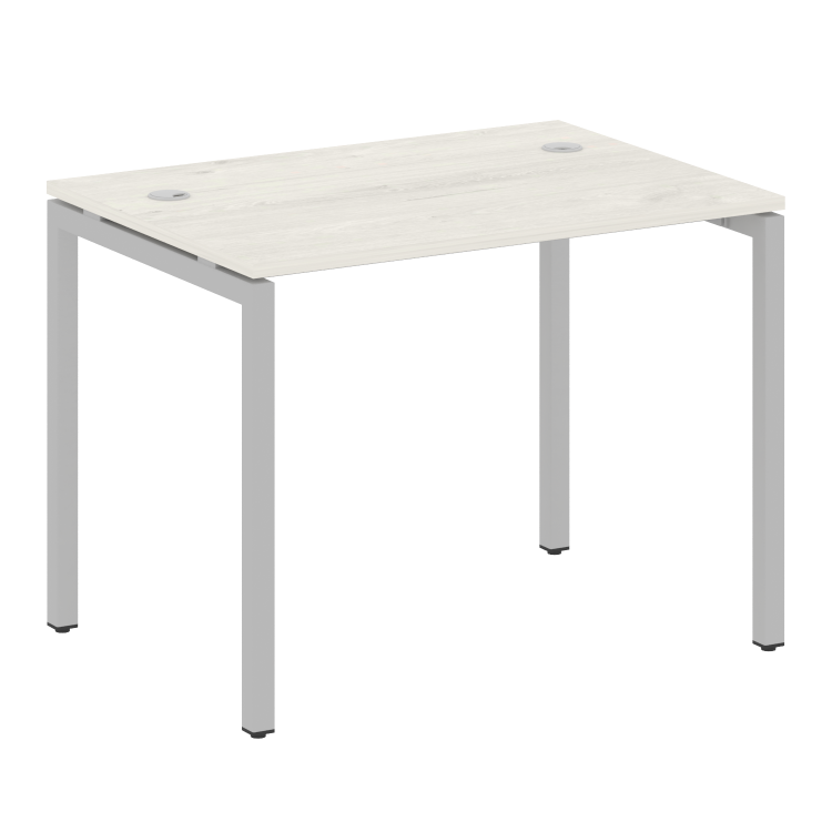 Metal System Quattro Стол письменный на П-образном м/к 40БП.СП-1 Дуб Наварра/Металл Серый 1000*720*7