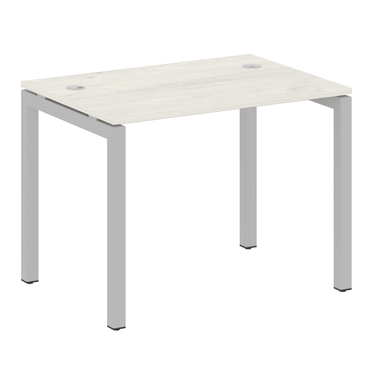 Metal System Quattro Стол письменный на П-образном м/к 50БП.СП-1 Дуб Наварра/Металл Серый 1000*720*7