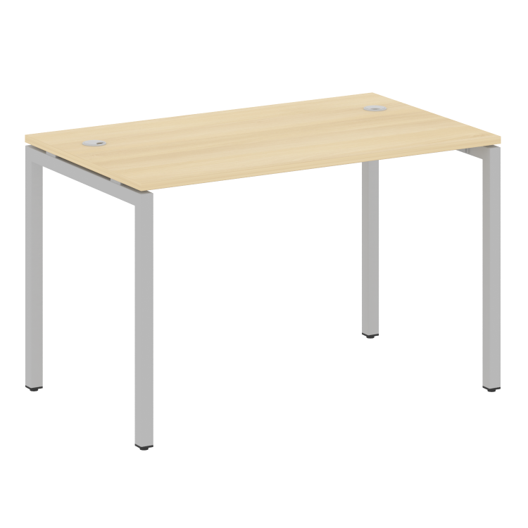 Metal System Quattro Стол письменный на П-образном м/к 40БП.СП-2 Акация Лорка/Металл Серый 1200*720*