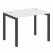 Metal System Quattro Стол письменный на П-образном м/к 50БП.СП-1 Белый/Металл Антрацит 1000*720*750
