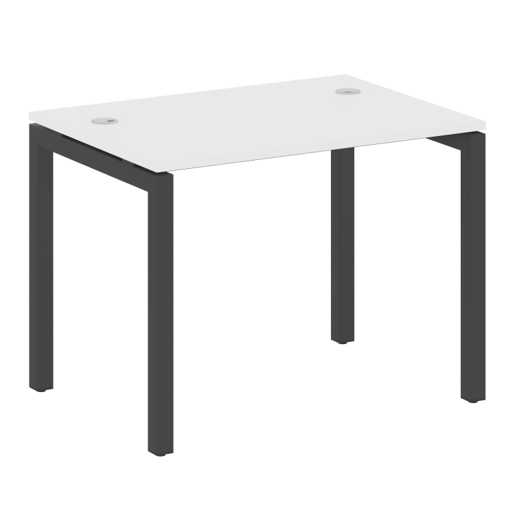 Metal System Quattro Стол письменный на П-образном м/к 50БП.СП-1 Белый/Металл Антрацит 1000*720*750