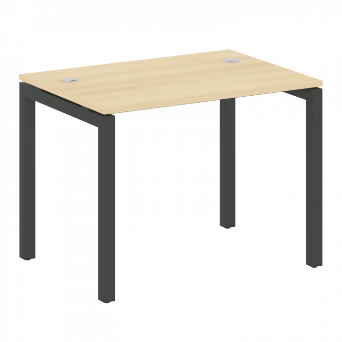 Metal System Quattro Стол письменный на П-образном м/к 50БП.СП-1 Акация Лорка/Металл Антрацит 1000*7