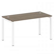 Metal System Quattro Стол письменный на П-образном м/к 50БП.СП-3 Вяз Благородный/Металл Белый 1400*7