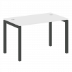 Metal System Quattro Стол письменный на П-образном м/к 50БП.СП-2 Белый/Металл Антрацит 1200*720*750