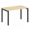 Metal System Quattro Стол письменный на П-образном м/к 50БП.СП-2 Акация Лорка/Металл Антрацит 1200*7