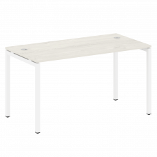 Metal System Quattro Стол письменный на П-образном м/к 40БП.СП-3 Дуб Наварра/Металл Белый 1400*720*7