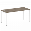 Metal System Quattro Стол письменный на П-образном м/к 50БП.СП-4 Вяз Благородный/Металл Белый 1600*7