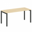 Metal System Quattro Стол письменный на П-образном м/к 50БП.СП-4 Акация Лорка/Металл Антрацит 1600*7