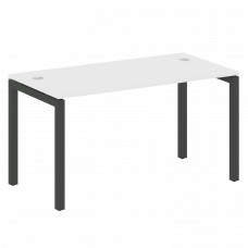 Metal System Quattro Стол письменный на П-образном м/к 50БП.СП-3 Белый/Металл Антрацит 1400*720*750