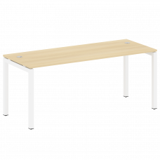Metal System Quattro Стол письменный на П-образном м/к 50БП.СП-5 Акация Лорка/Металл Белый 1800*720*