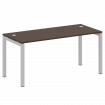 Metal System Quattro Стол письменный на П-образном м/к 50БП.СП-4 Венге Цаво/Металл Серый 1600*720*75
