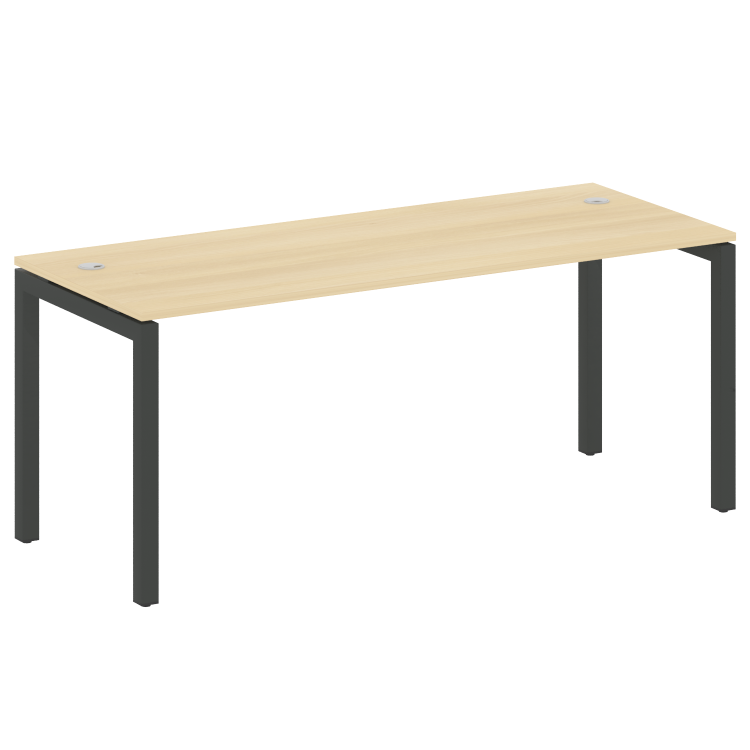 Metal System Quattro Стол письменный на П-образном м/к 50БП.СП-5 Акация Лорка/Металл Антрацит 1800*7